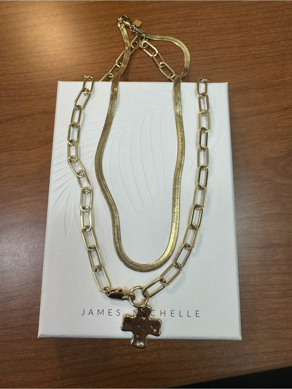 James Michelle Chunky Cross Necklace Set.
